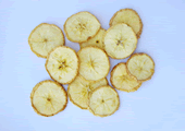Apple pieces with skin and core